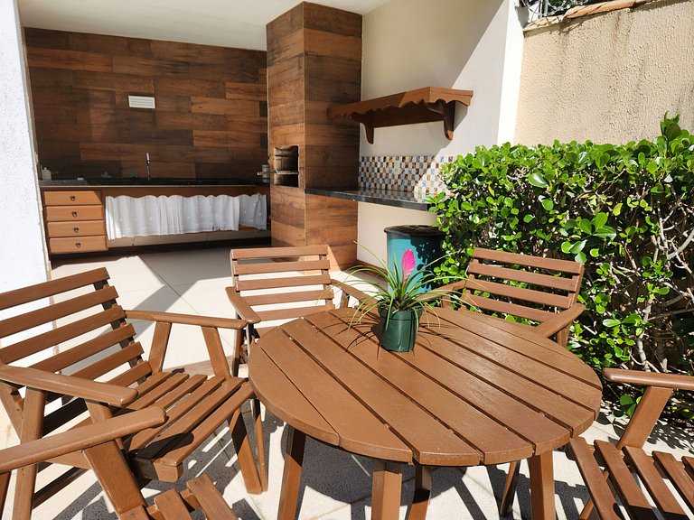Casa Palmeira Geribá, piscina, jardim e 5 quartos com A/C, m