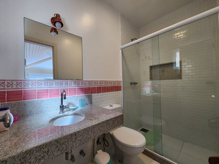 Casa Palmeira Geribá, piscina, jardim e 5 quartos com A/C, m