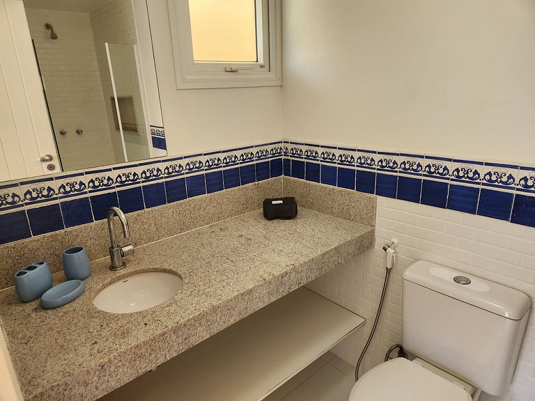 Casa Palmeira Geribá, piscina, jardim e 5 quartos com A/C, m