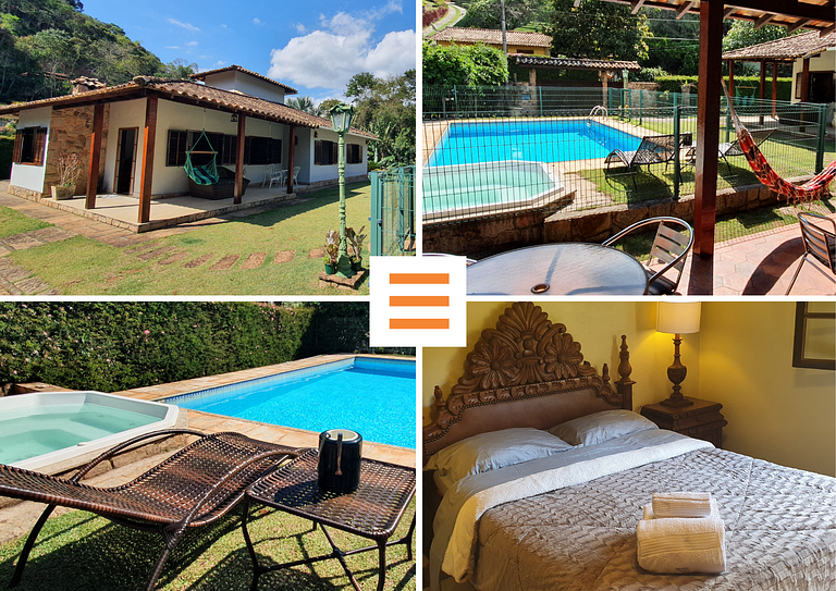 Casa Família, piscina, hidro aquecida, 3 quartos