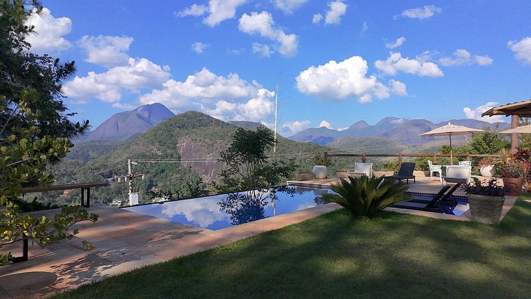 Recanto das Gralhas, vista, 4 quartos, sauna