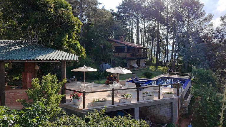 Recanto das Gralhas, vista, 4 quartos, sauna