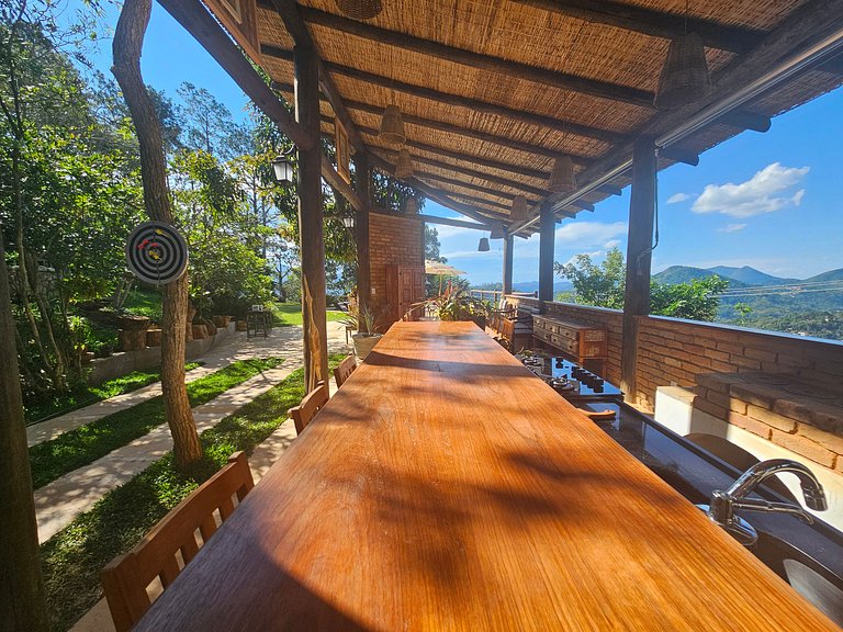 Recanto das Gralhas, vista, 4 quartos, sauna