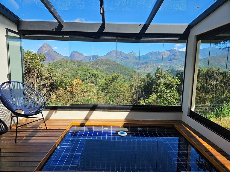 Casa do Escorrega, conforto moderno com vista